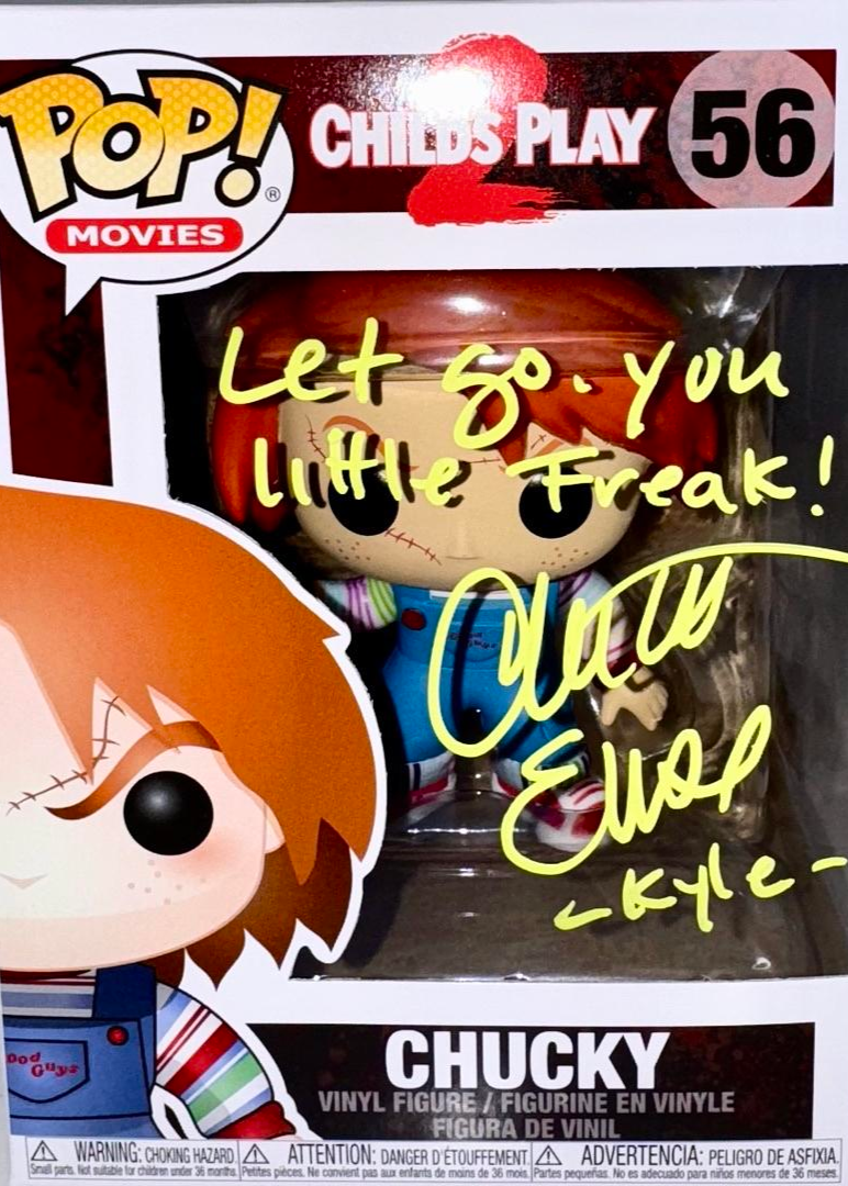 Christine Elise Signed Funko Pop #56 "Chucky" (Childs Play) w/Inscription - OC Celebrity Marketing #01